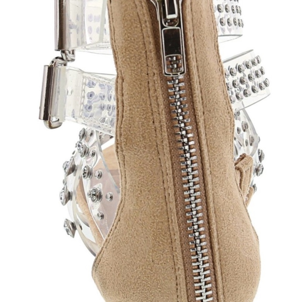 🆕 Steve Madden Shift clear rhinestone gladiator sandals - Picture 3 of 3